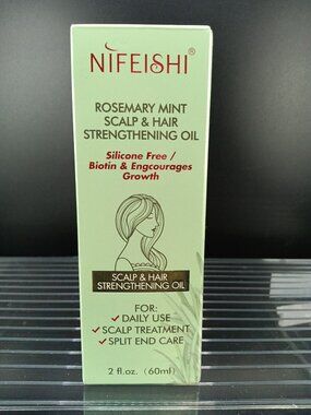 Nifeishi Rosemary Mint Scalp & Hair Strengthening Oil 2oz